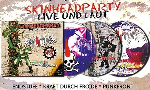 Skinheadparty - Live und laut - Endstufe KDF Punkfront Digipak Doppel CD