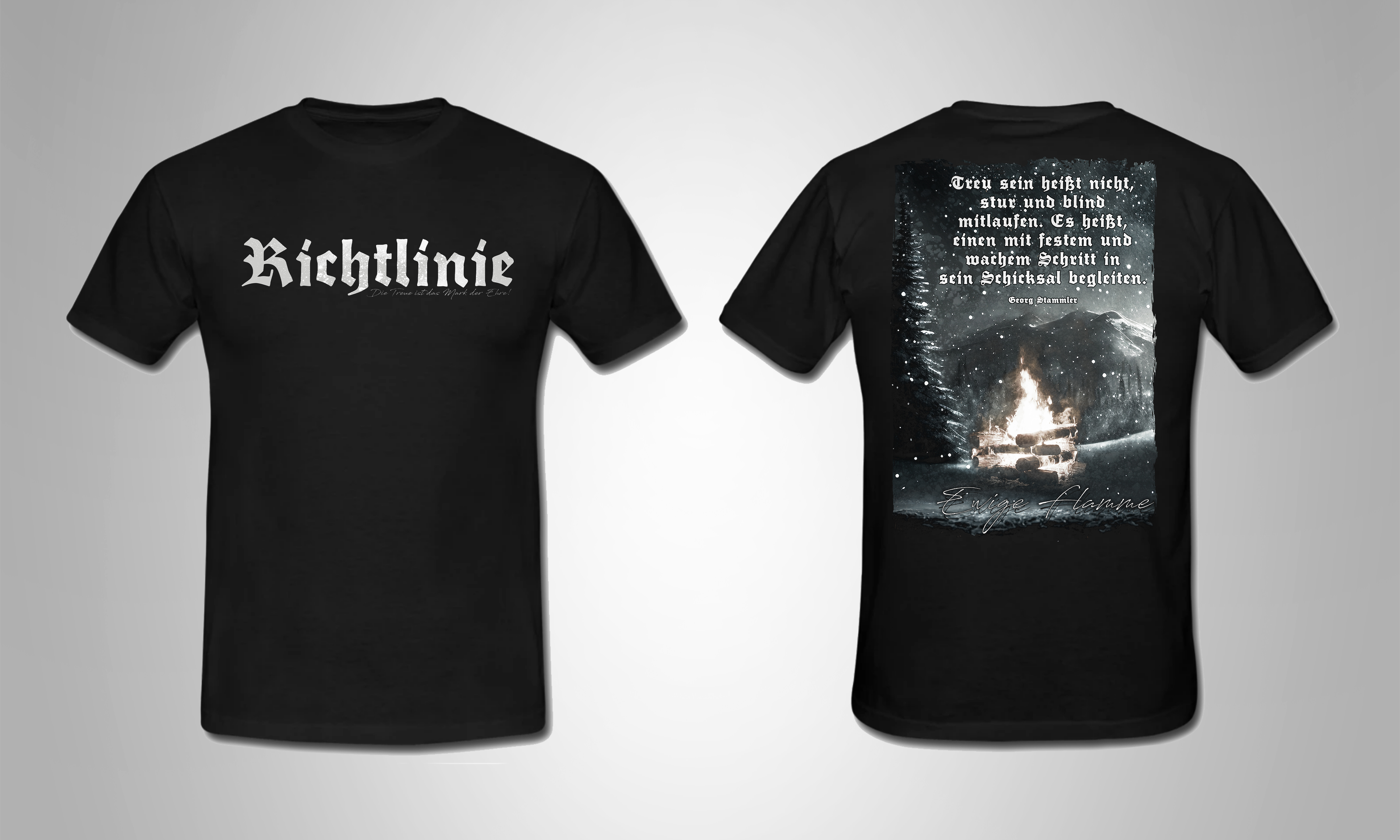 Männer T-Shirt Richtlinie Schwarz