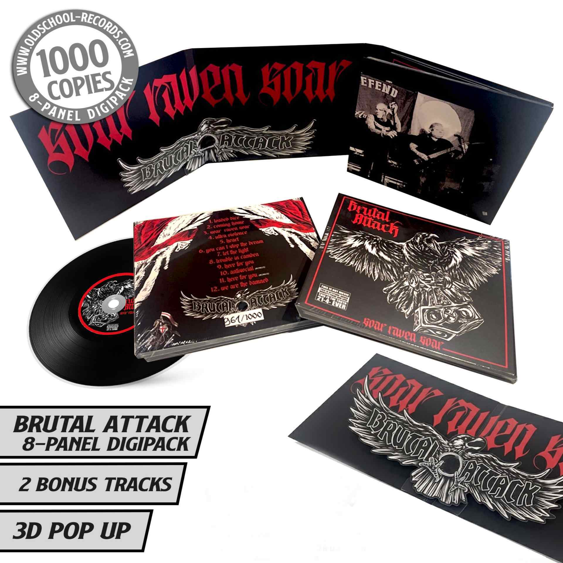 Brutal Attack – Soar Raven Soar Lim. Digipack mit 3D Applikation