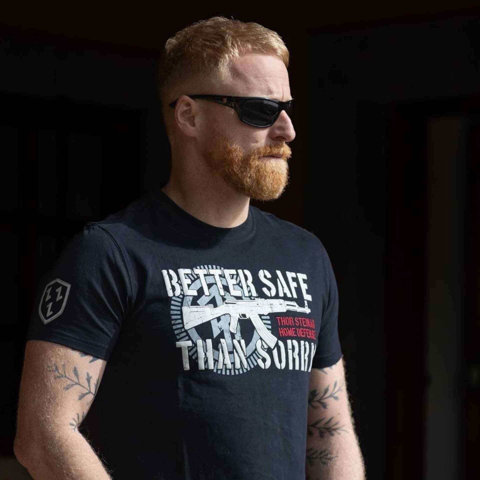 Thor Steinar Herren T-Shirt Better Safe Schwarz