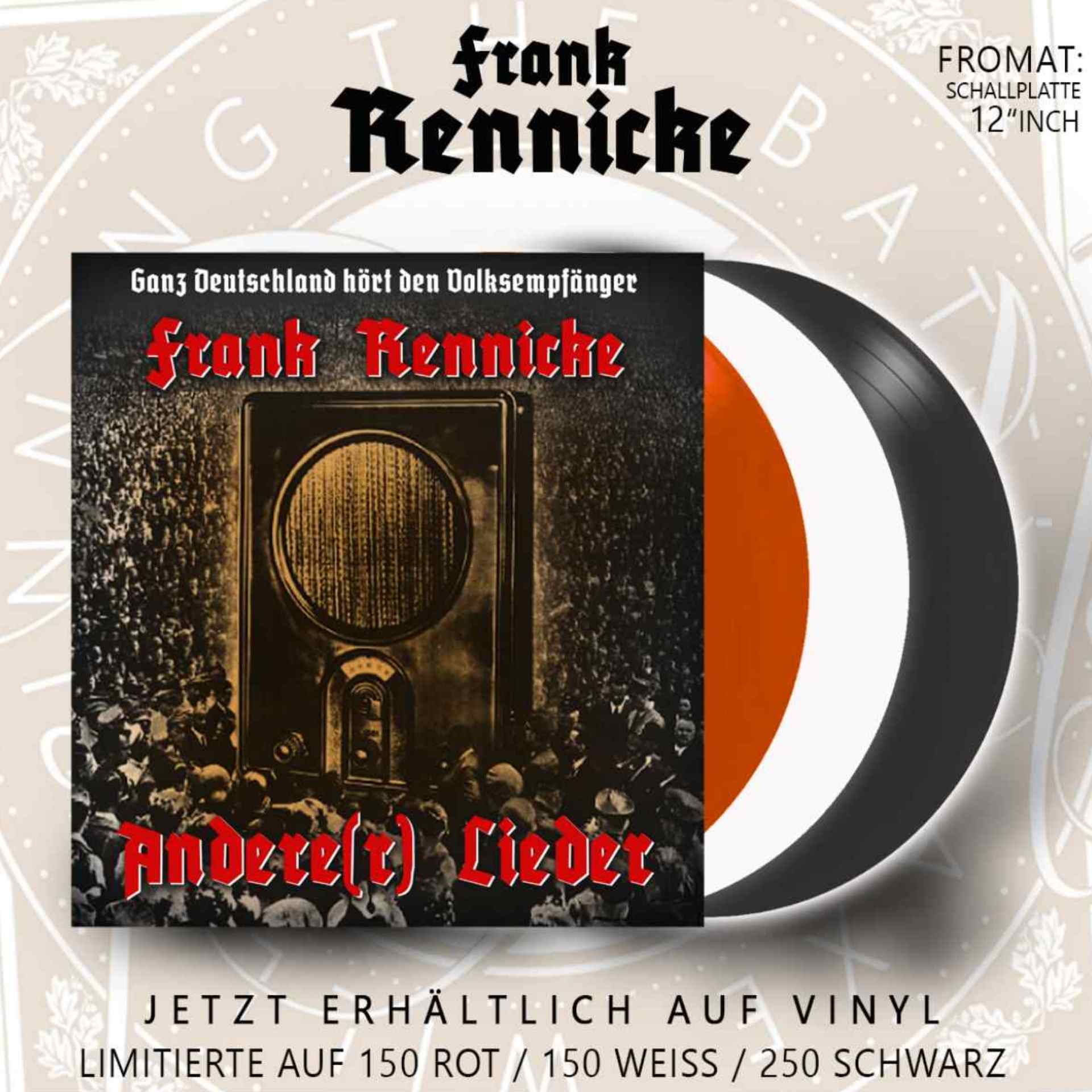 Frank Rennicke - Andere(r) Lieder LP