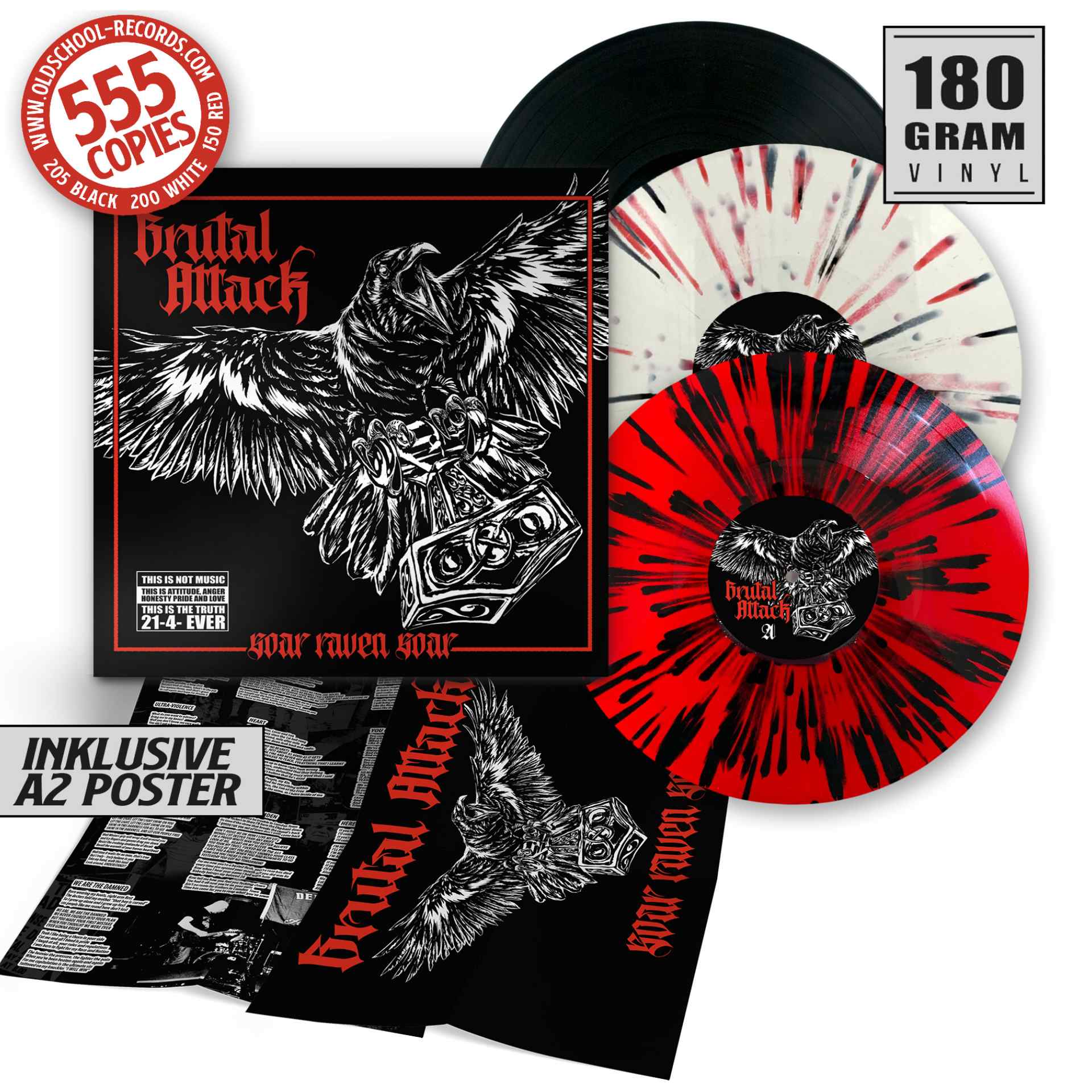 Brutal Attack - Soar Raven Soar LP