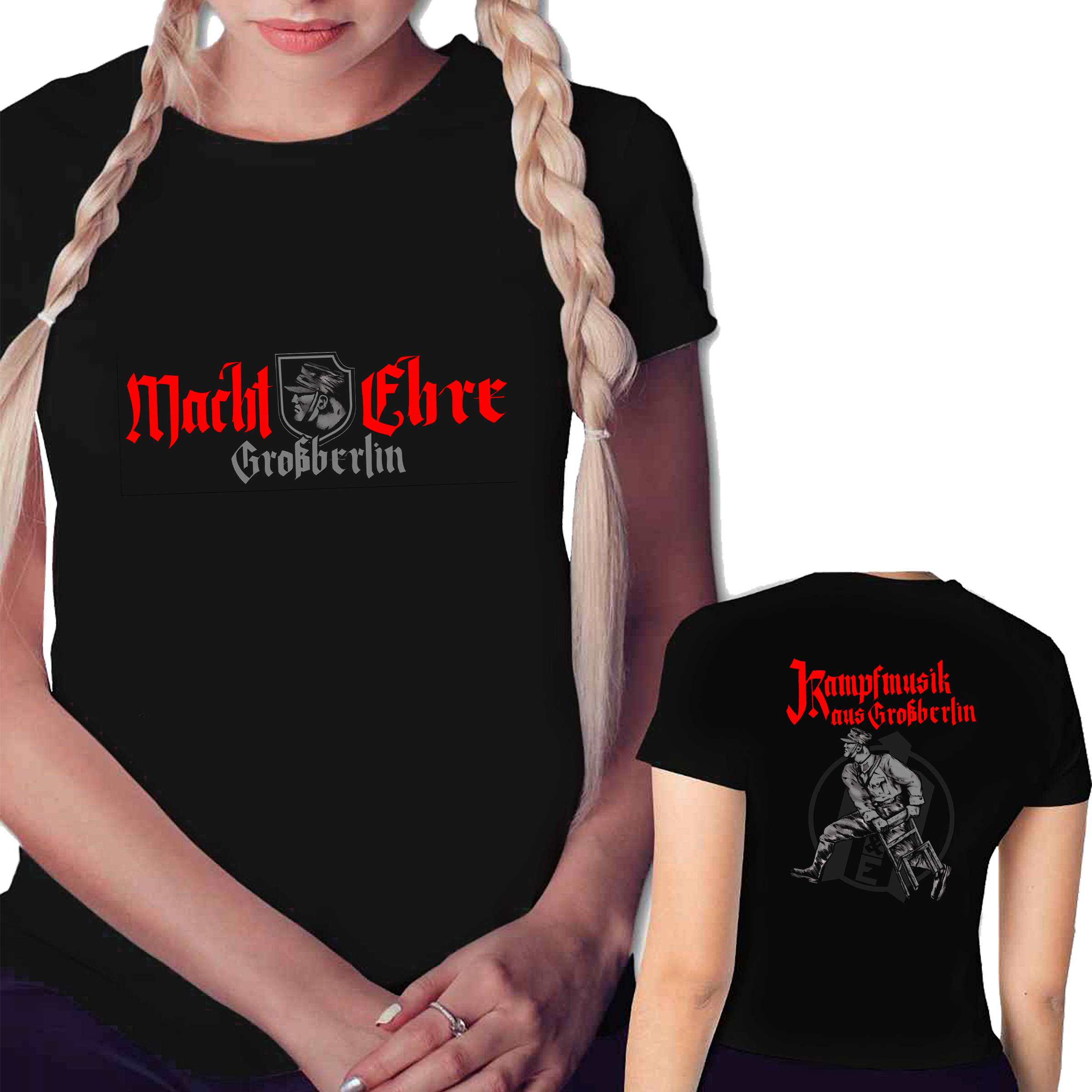 Frauen T-Shit Macht & Ehre Großberlin