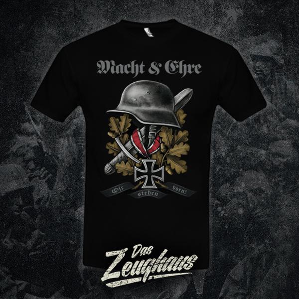 Herren T-Shirt Macht & Ehre - Wir stehen vorn! Schwarz