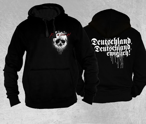 Kapuzenjacke FieL - Deutschland Deutschland ewiglich! Schwarz Größe 3XL