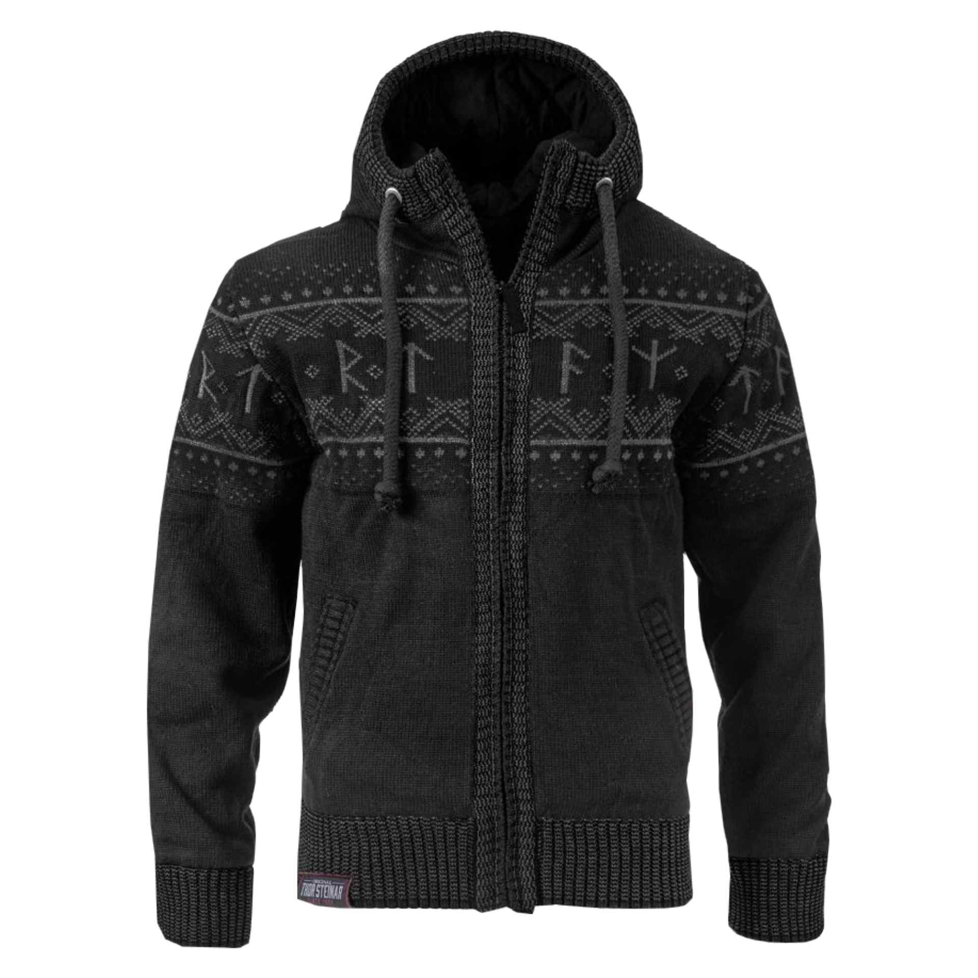 Thor Steinar Strickjacke Runa Schwarz-Grau