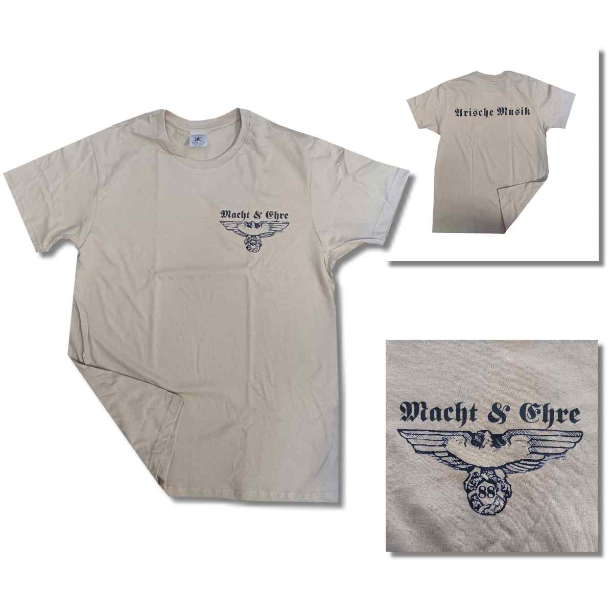 Macht & Ehre T-Shirt Arische Musik 2 Beige