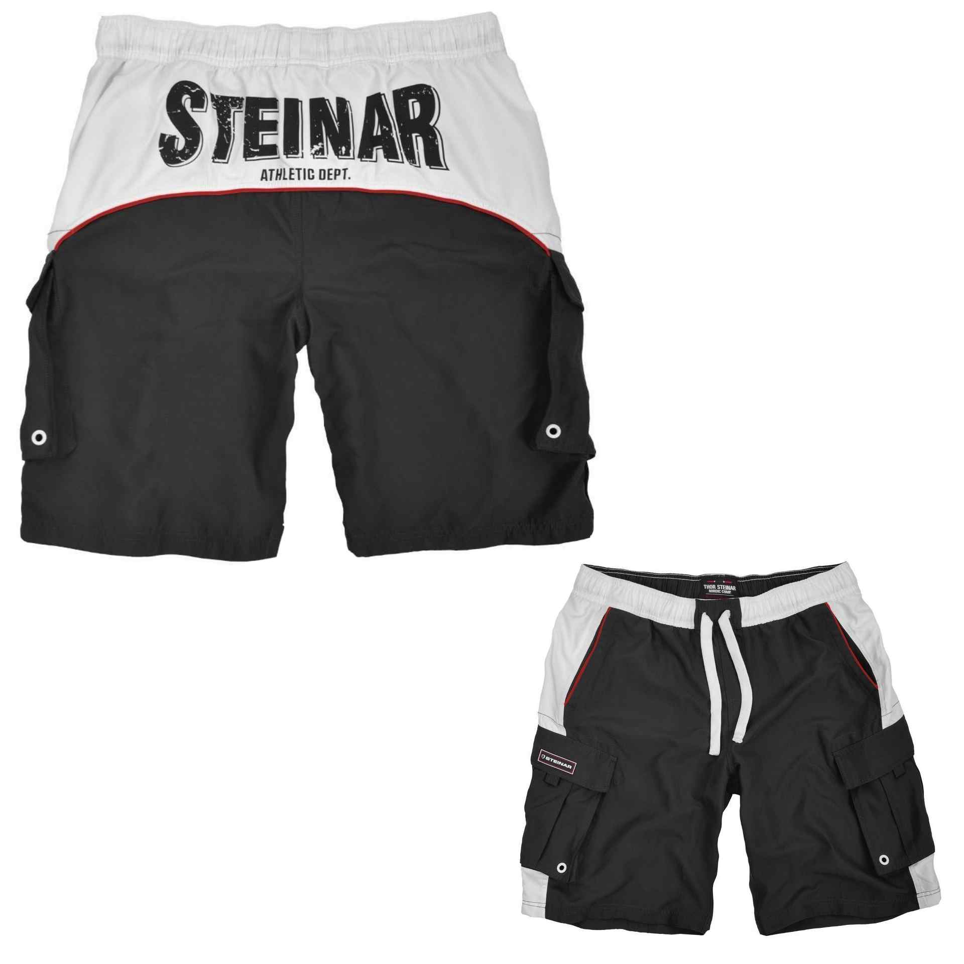 Thor Steinar Freizeitshort Athletic Dep. Schwarz / Weiß