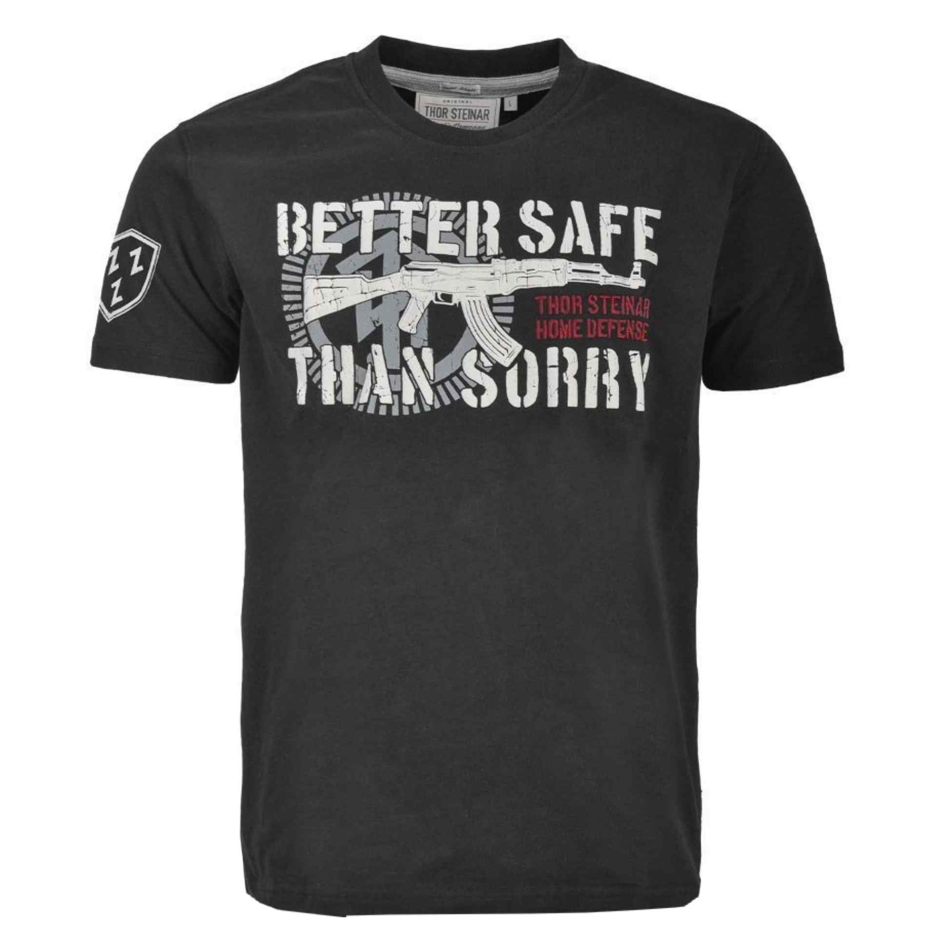 Thor Steinar Herren T-Shirt Better Safe Schwarz