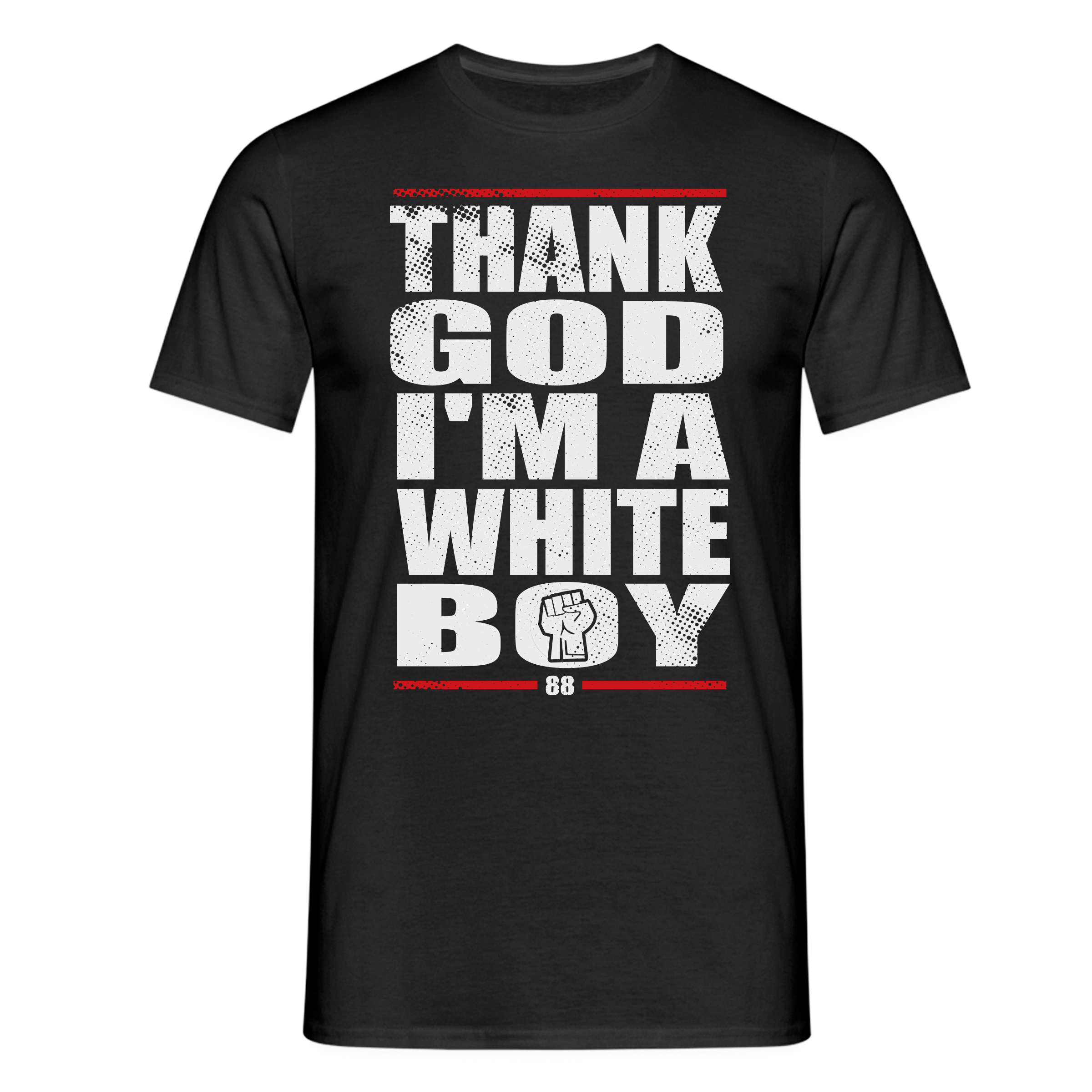 T-Shirt Thanks God - White Boy