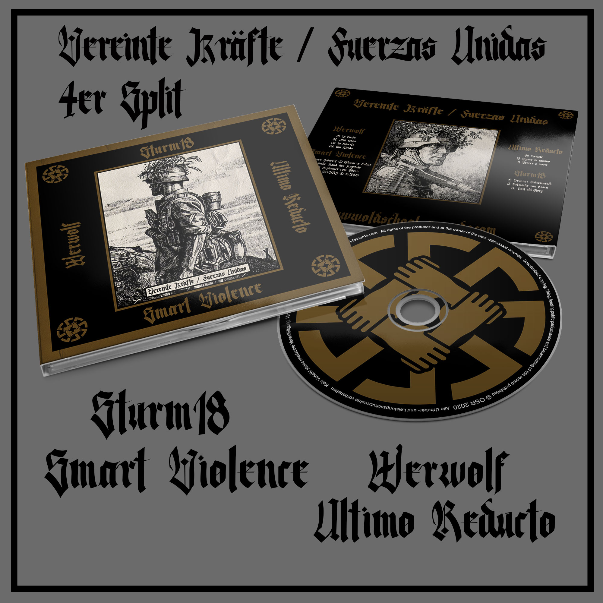 Sturm 18, Smart Violence, Ultimo Reducto, Werwolf – Vereinte Kräfte / Fuerzas Unidas Digipak