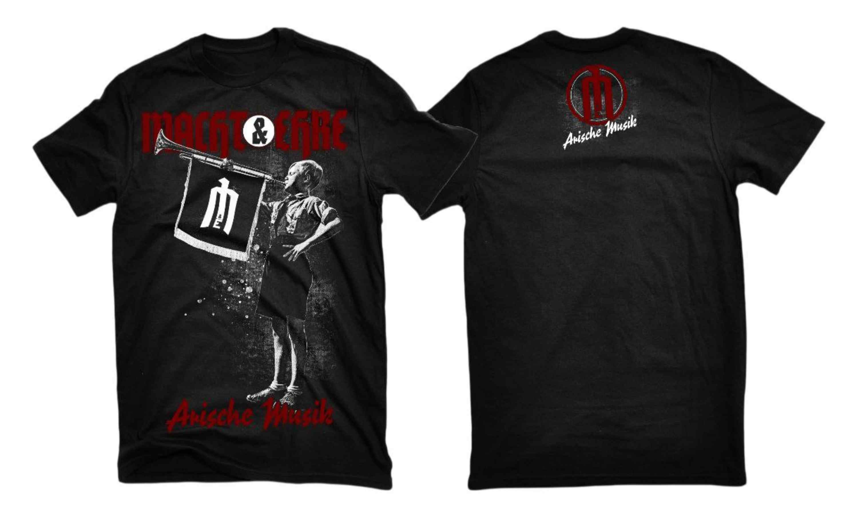 Männer T-Shirt Macht & Ehre - Arische Musik Schwarz