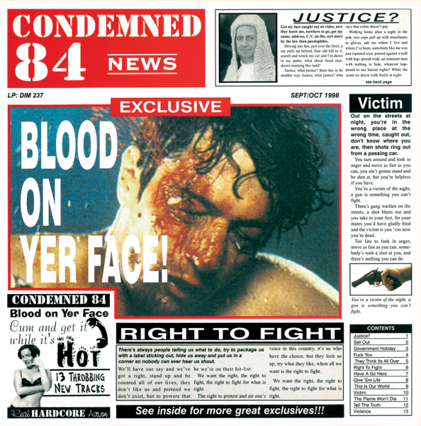 Condemned 84 - Blood on yer face!  LP