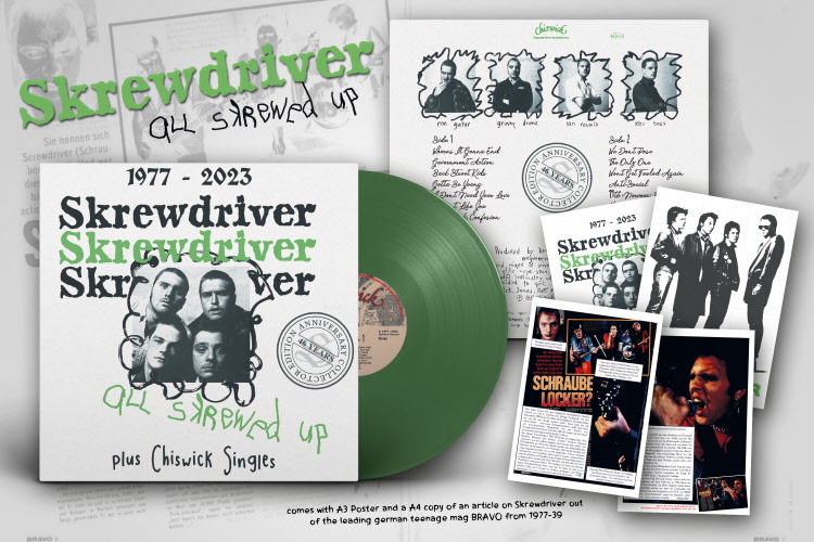 Skrewdriver - All skrewed up + Chiswick Singles 46 years Edition LP ...